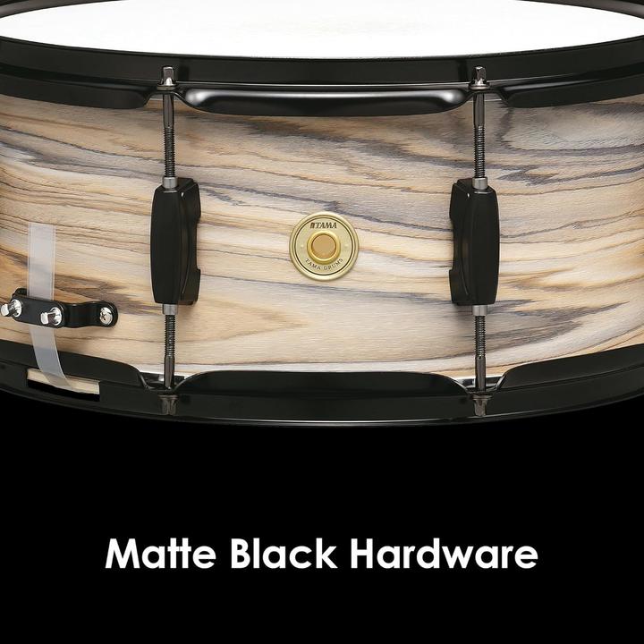 Actual product image Tama Woodworks Snare Natural Zebrawood Wrap (Acoustic drum)