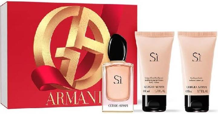 Image du produit Giorgio Armani Sì Set Eau de Parfum 50ml + Gel Douche 50ml + Lait Corporel 50ml (Coffret de parfum)
