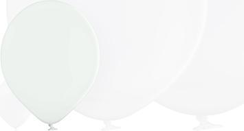 Actual product image Belbal 25 Deco Round Balloons Ø 33 cm WHITE (25 x)