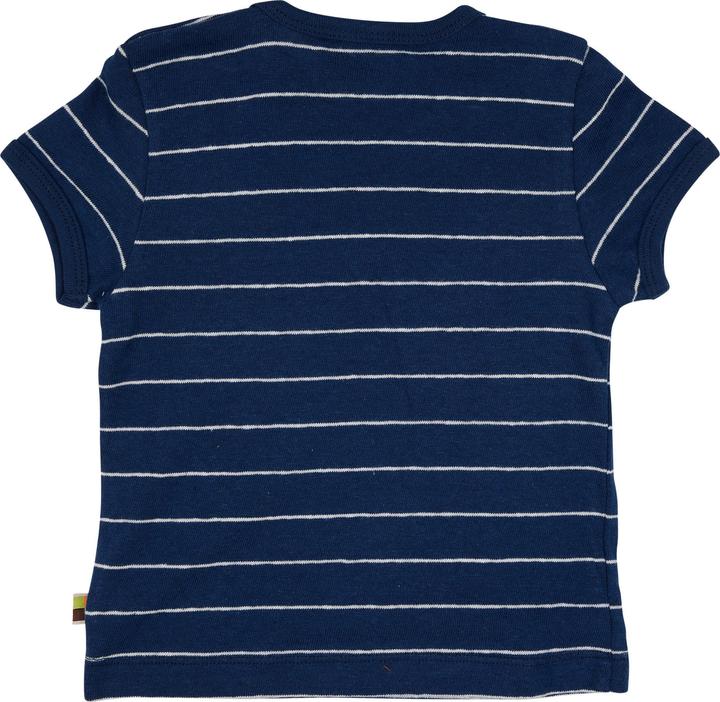 Actual product image loud + proud T-shirt Stripes with Linen Ultramarine (92)