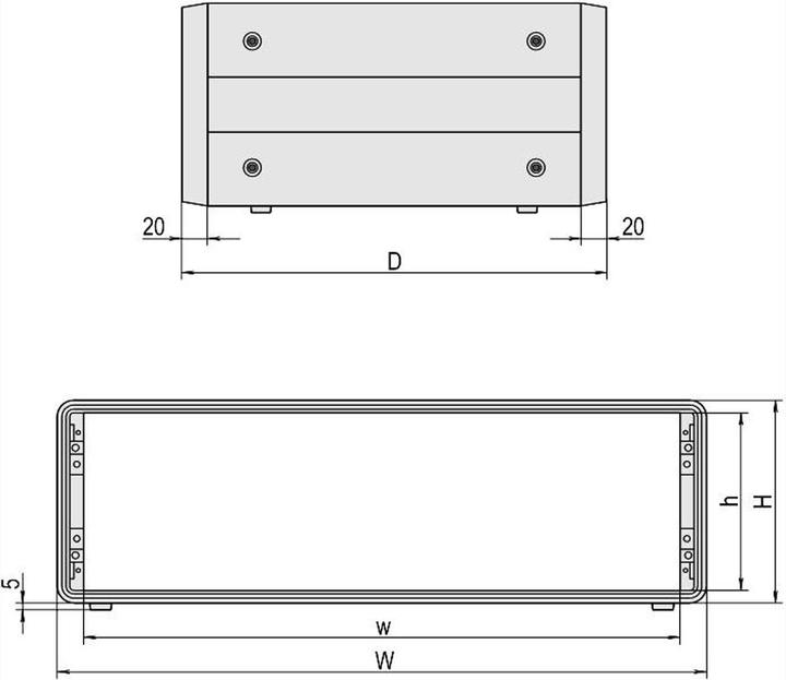 Produktbild Schroff Komplettgehäuse 3 und 6 HE - COMPAC PRO GEH.3HE 84TE 511T