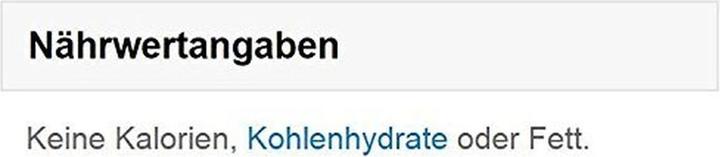 Nährwerte und Zutaten MyProtein Flav