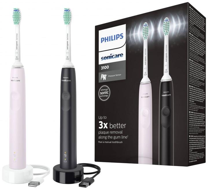 Actual product image Philips Sonicare Series 3100 Doppelpack (Sonic toothbrush)