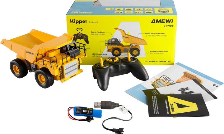 Produktbild Amewi Kipper 9-Kanal 1:24 RTR (RTR Ready-to-Run)