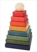 Wooden Story Rainbow Pyramid (English)