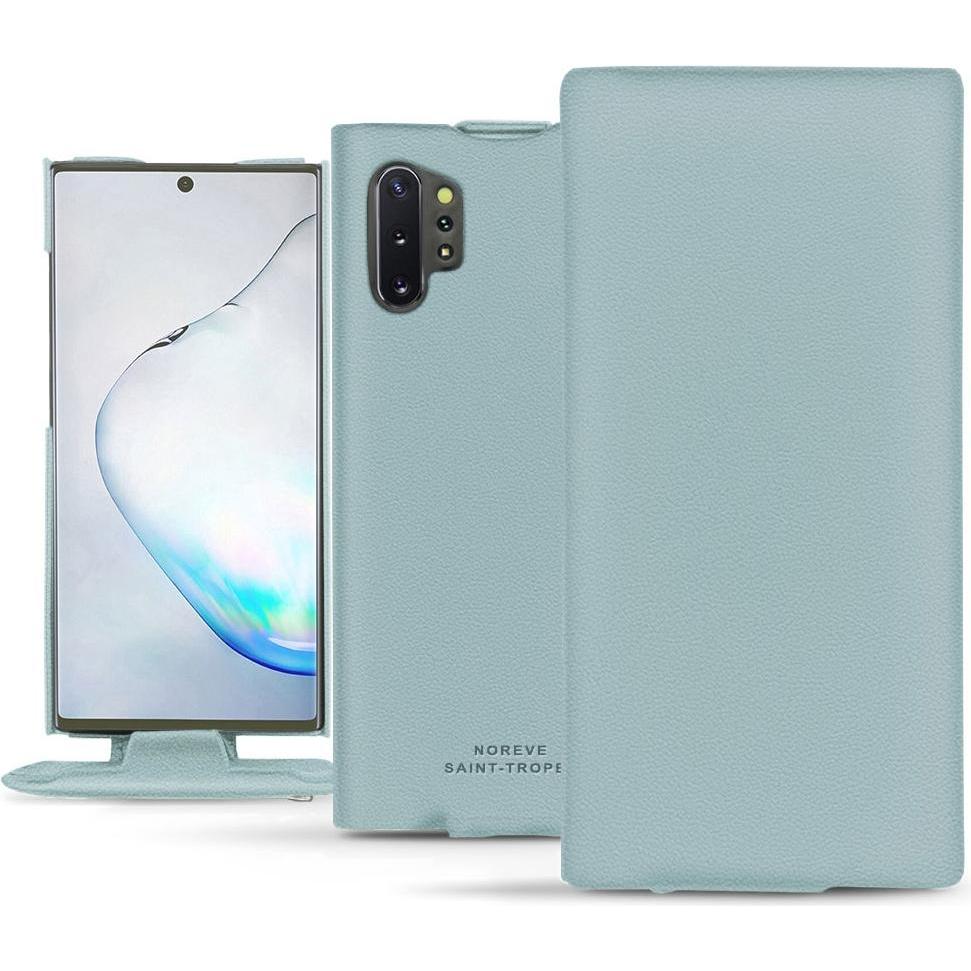 Noreve Lederschutzhülle vertikal (Samsung Galaxy Note 10+), Smartphone Hülle, Blau