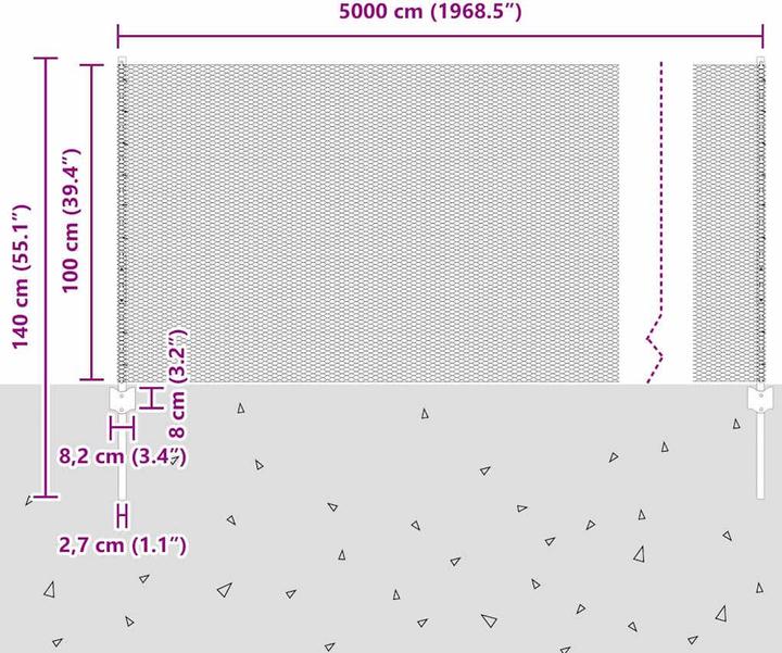 Produktbild vidaXL Aussenbarriere