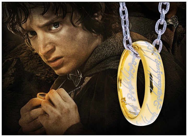 Immagine prodotto Noble Collection Il Signore degli Anelli: l'Unico Anello - Argento placcato oro