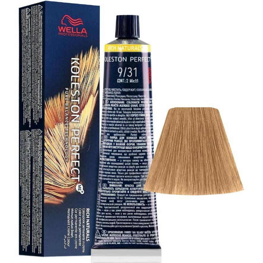 Wella, Tinta, Koleston Perfect ME+ Rich Natural 9/31 60ml (9, 31)