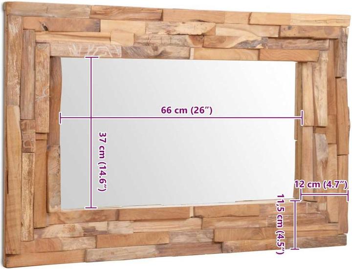 Produktbild vidaXL dekorativer Spiegel (90 x 60 cm)