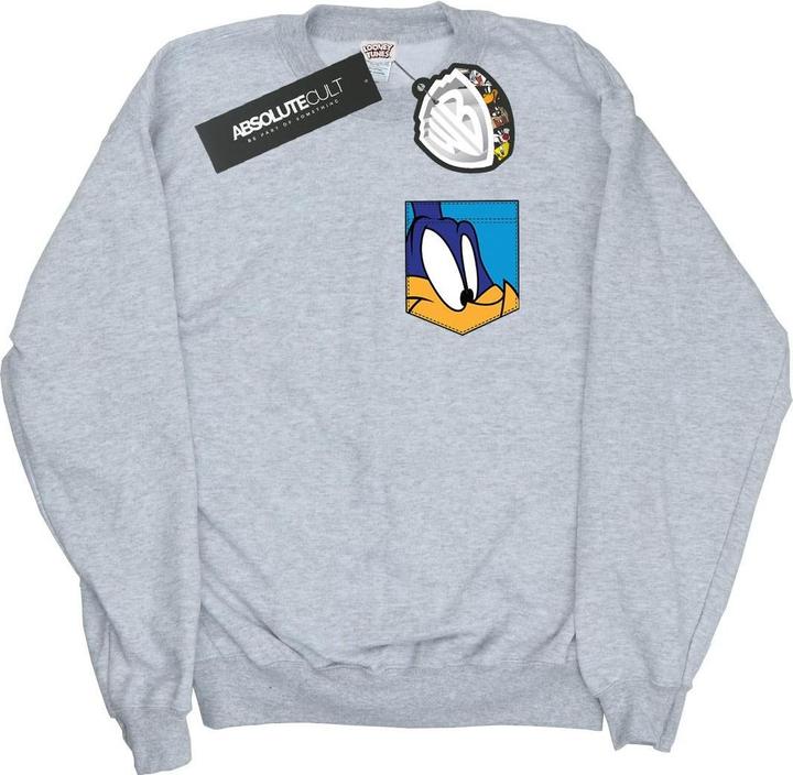 Immagine prodotto Looney Tunes Road Runner Face Faux Pocket Felpa Uomo (M)