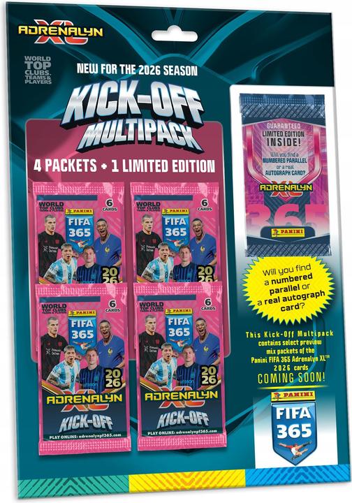 Produktbild Panini FIFA 365 2026 TCG Kick-Off Multipack A.XL (Englisch, Booster Pack)