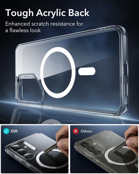 Actual product image ESR - Classic Hybrid HaloLock - Samsung Galaxy S25 Plus - Clear (Samsung Galaxy S25)