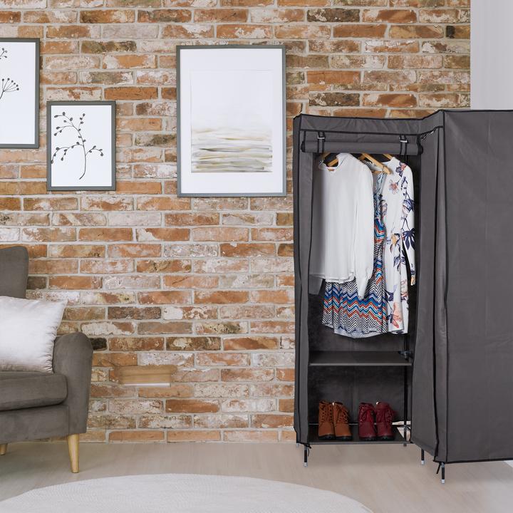 Image du produit Relaxdays Armoire de coin, en tissu (100 x 83 x 169 cm)