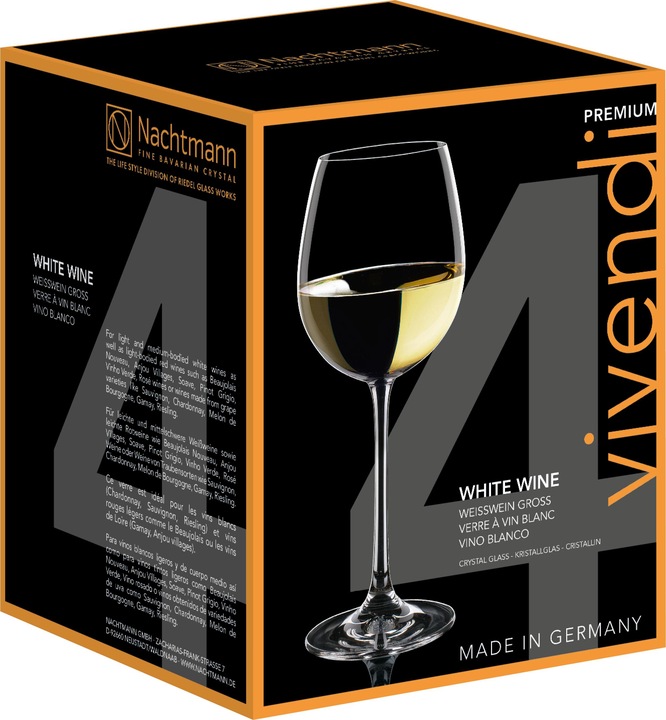Immagine prodotto Nachtmann Vivendi (47.40 cl, 4 Occhiali, Bicchieri da vino bianco)