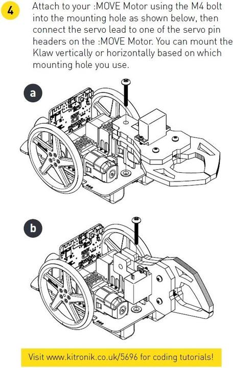 Produktbild Kitronik MOVE Motor Klaw Kit