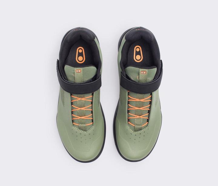 Actual product image Crankbrothers Stamp Shoe, Speedlace, green/orange/black (37.5)