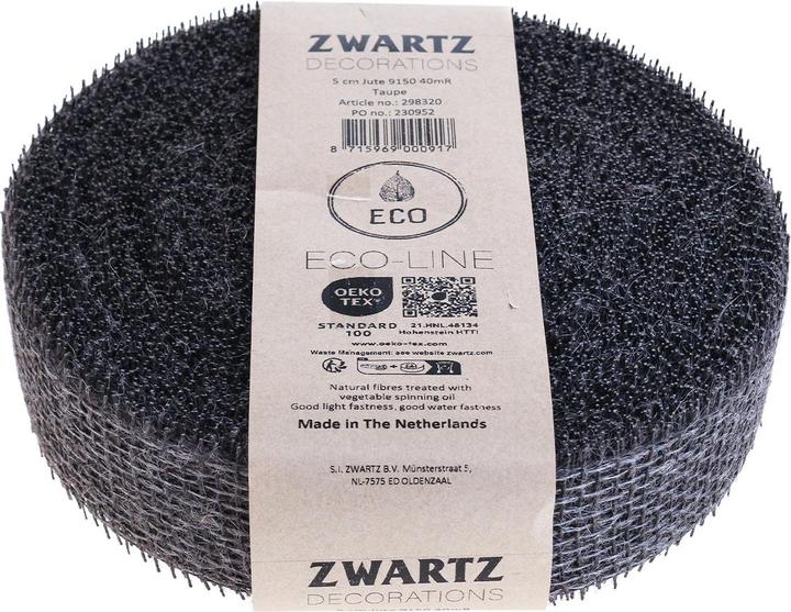 Actual product image Vosteen Band Jute, B50mm, L40m, taupe