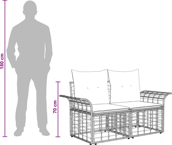 Actual product image vidaXL Gartenmöbel