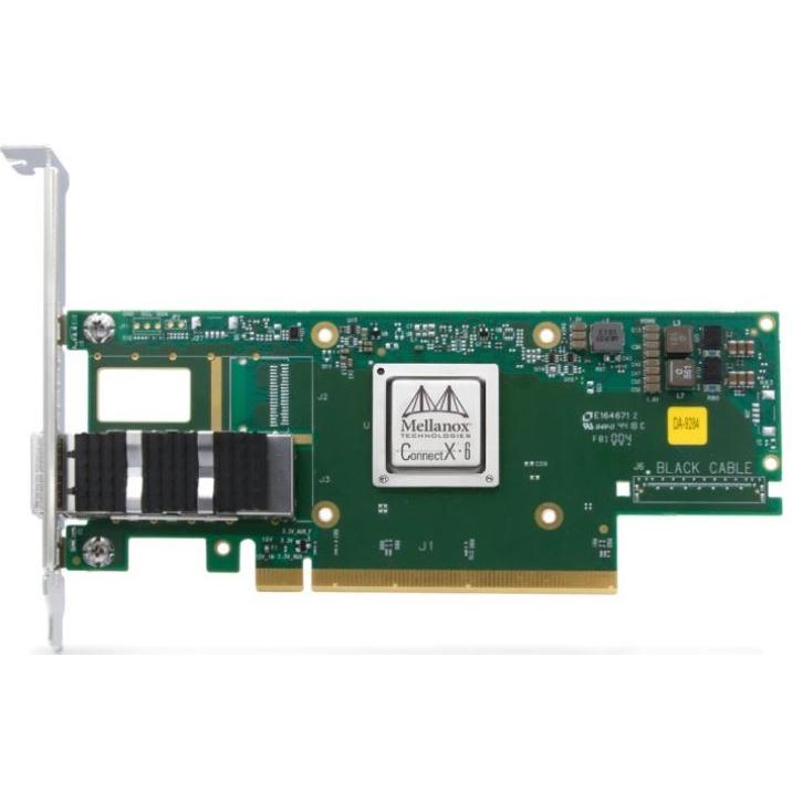 NVIDIA ConnectX-6 VPI Adpcard SP QSFP56 Tall Br (PCI Express 3.0), Netzwerkkarte, Silber