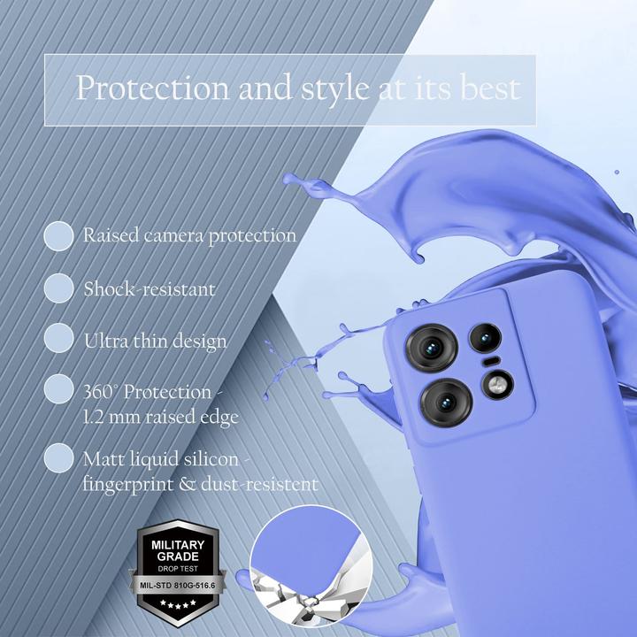 Actual product image Cadorabo Case for Motorola Moto Edge 50 Pro TPU Liquid Silicone Cover