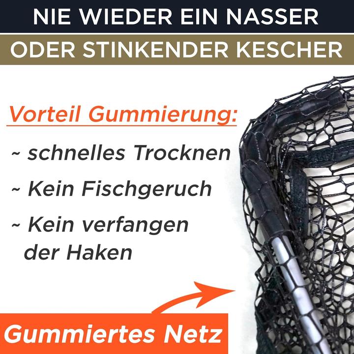 Actual product image Q-Tac Landing net with hammer head