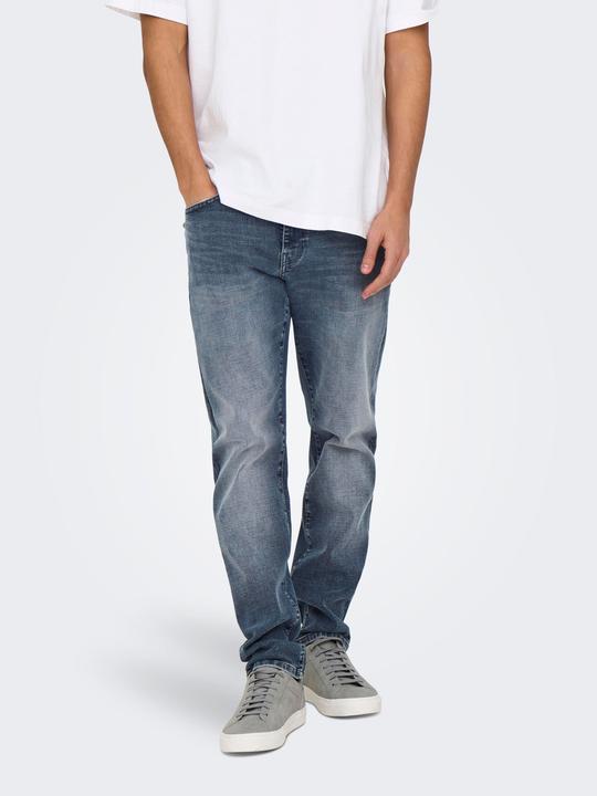 Actual product image Only & Sons ONSWEFT Mittlere Taille Normal geschnitten Jeans Slim Fit Jeans (W30/L34)