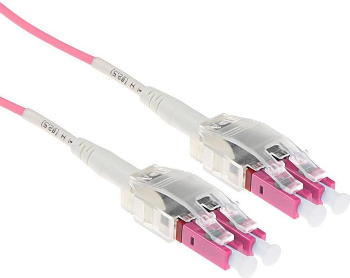 ACT 1 meter Multimode 50/125 OM4 Polarity Twist fiber cable with LC connectors (1 m)