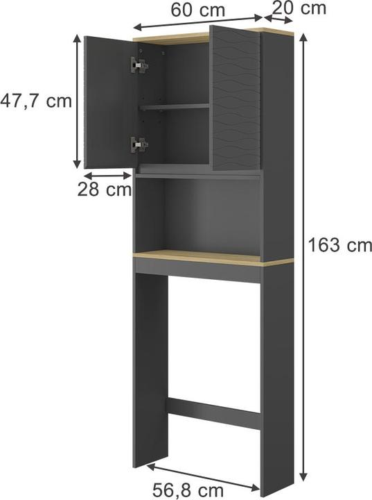 Image du produit Vicco Livia (20 x 20 x 163 cm)