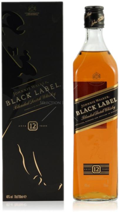 Produktbild Johnnie Walker 12 Years Black Label (Blended Whisky, Scotch Whisky, 1 x 70 cl)