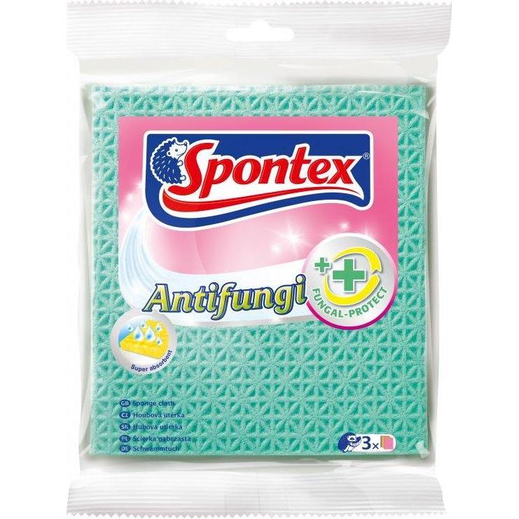 Spontex Spontexšluostės-Kempinės Antifungi.3vnt, Utensili pulizia, Arancia, Blu, Multicolore, Giallo
