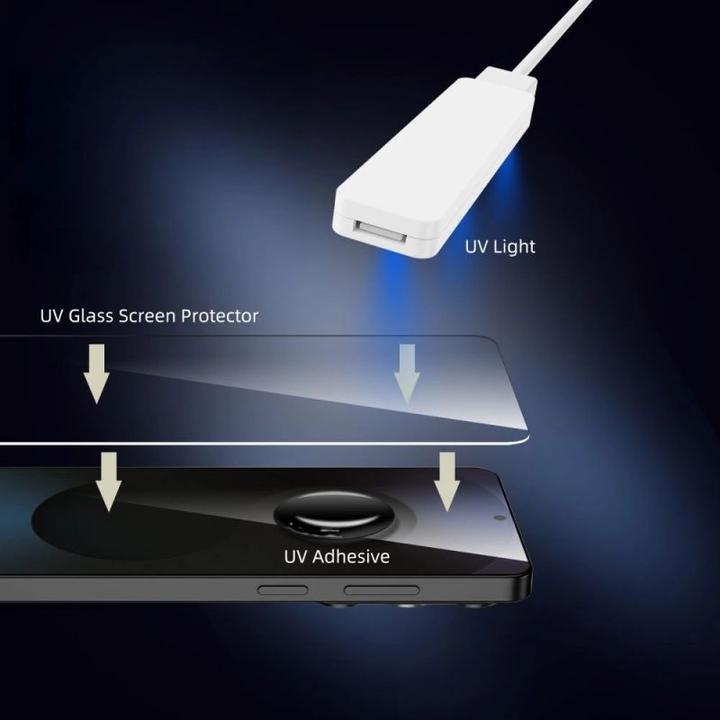 Actual product image Hofi Glass UV+ 2-pack tempered glass for Motorola Edge 60 Fusion - transparent (2 pcs., Motorola Edge 60 Fusion)