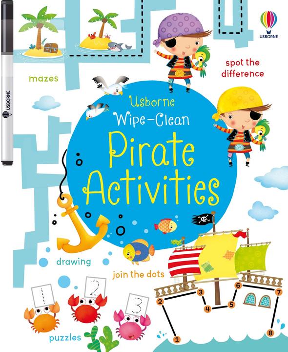 Produktbild Usborne Wipe-clean Pirate Activities (Englisch, Kirsteen Robson, 2015)