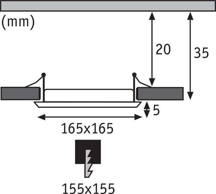 Actual product image Paulmann Built-in panel Quality Line (780 lm)
