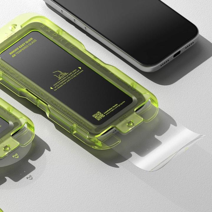 Actual product image Ringke Easy Slide Antireflexion Hartglas Für Iphone 17 Pro Max Klar (Apple iPhone 17 Pro Max)