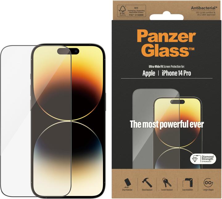 PanzerGlass Ultra-Wide Fit (1 Stk., Apple iPhone 14 Pro)