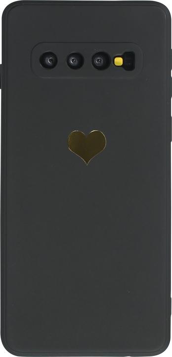 Produktbild PhoneLook Hülle Silikon Mat Herz gold (Samsung Galaxy S10)