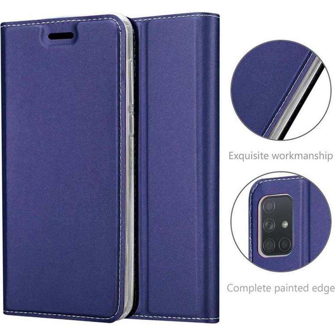 Thumbnail - Cadorabo Book Classy Style Cover (Samsung Galaxy A71), Smartphone Hülle, Blau