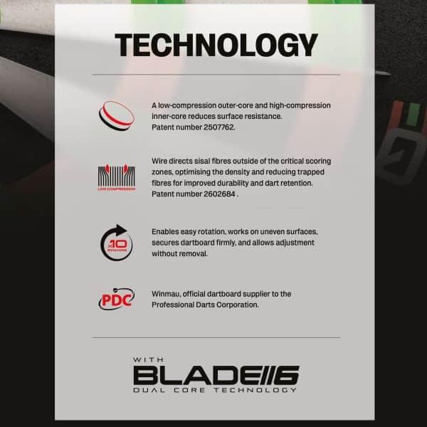 Produktbild Winmau Dartboard Blade Equalizer, 3039