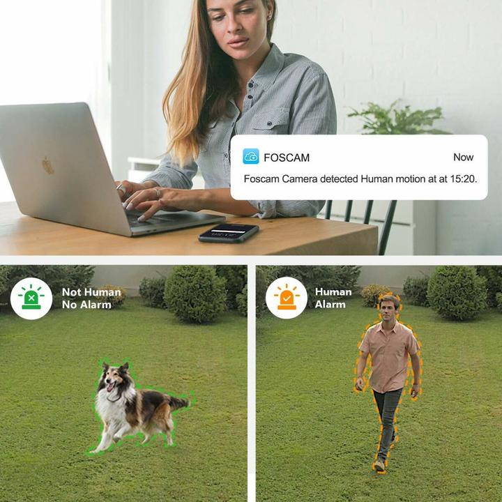 Image du produit Foscam SD2X Caméra de surveillance blanche (Extérieur, 1080p Full HD, WLAN AC/LAN, zoom optique 18x) (1920 x 1080 Pixels)