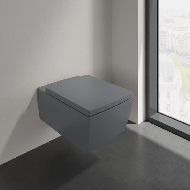 Actual product image Villeroy & Boch V&B WC seat MEMENTO 2.0 QuickRelease u SC function graphite