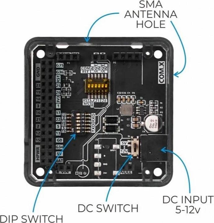 Immagine prodotto M5Stack Modulo ZigBee CC2630F128 con antenna