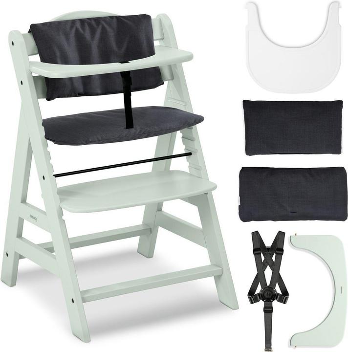 Hauck Hochstühle Hochstuhl Alpha Plus Mint - im Sparset inkl. (Highchair)