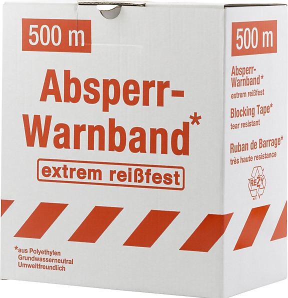 Immagine prodotto kaiserkraft Nastro segnaletico, estremamente resistente agli strappi, rosso / bianco, a