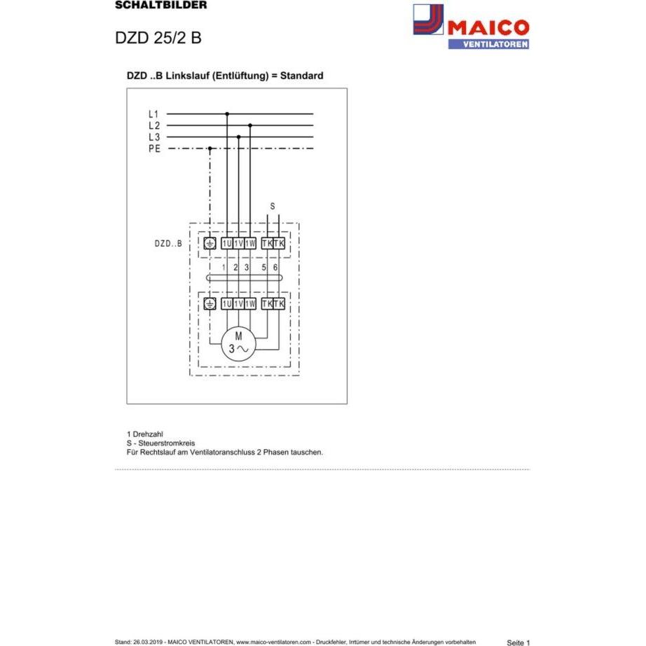 Thumbnail - Maico, Belüftungsventilator, MAI DZD 25/2 B Axial-Dachventilator