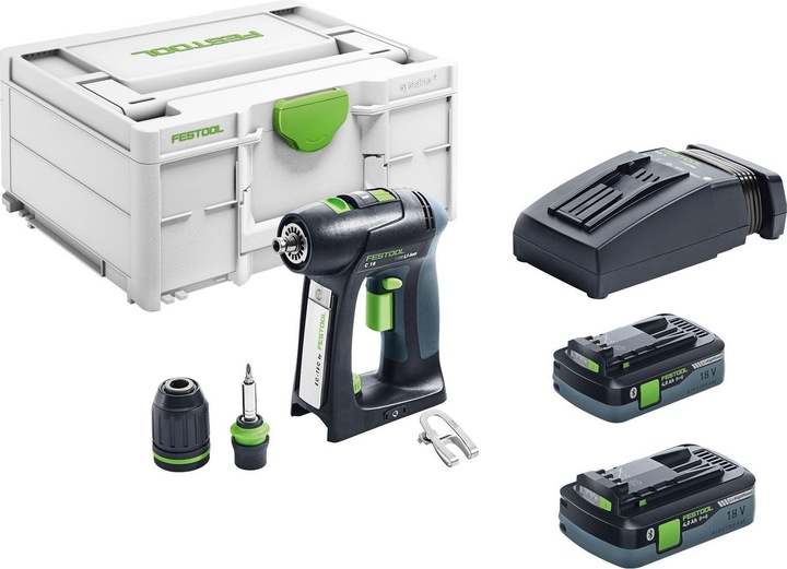 Produktbild Festool Akku-Bohrschrauber C 18 HPC 4,0 I-Plus (Akkubetrieb)