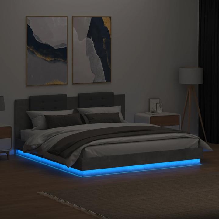 Immagine prodotto vidaXL Struttura letto con testiera e luci LED (180 x 200 cm)