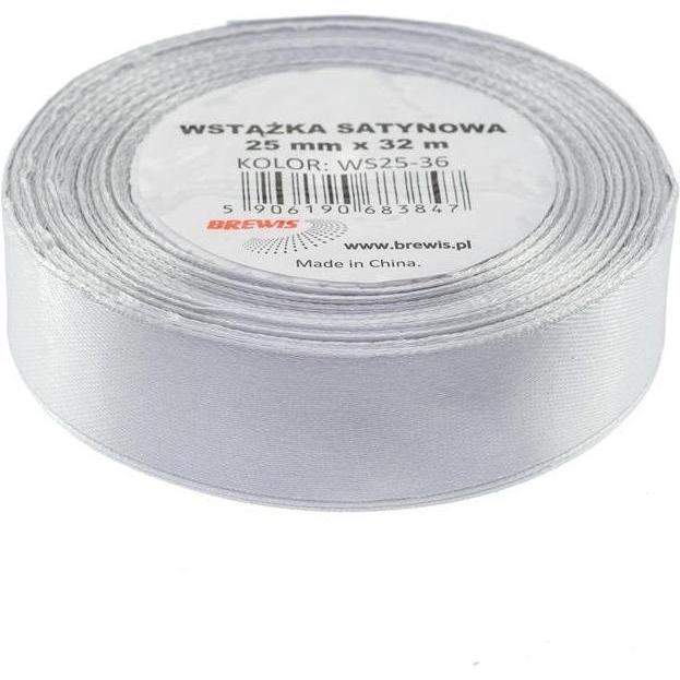 Brewis, Confezione regalo, Graues Satinband 25mmx32m