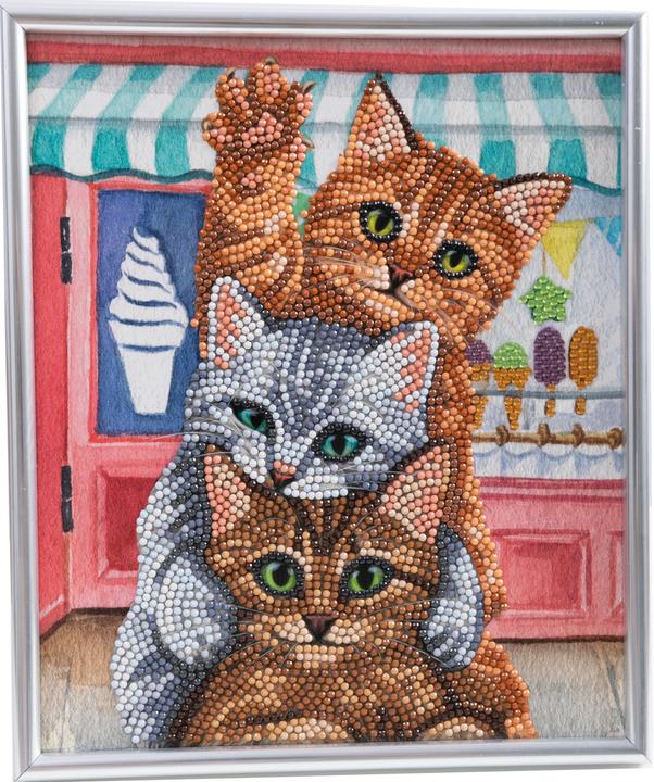 Craft Buddy Craft Set Crystal Art Kitten 21 x 25 cm