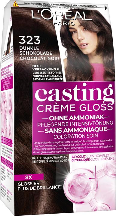 Actual product image L'Oréal Paris Casting Cream Gloss (323 Dark chocolate)